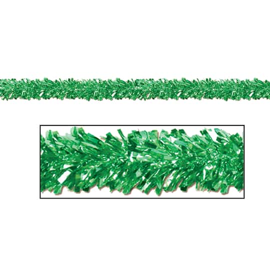 Beistle 15ft. Green Metallic Festooning Garland